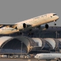Cathay Pacific - Airbus A350-941 - B-LRI<br />BKK - 29.03.2023 - Miracle Suvarnabhumi Airport Hotel - Dachterrasse - 17:53