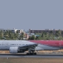 Pegas Fly - Boeing 777-2Q8(ER) - RA-73273 - aus Novosibirsk kommend<br />HKT - 25.3.2023 - Louis' Runway View Hotel Zimmer 403 - 10:11