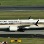 Singapore Airlines - Boeing 737MAX8 - 9V-MBM<br />SIN - 17.3.2023 - Crowne Plaza Runway View Room 811 - 8:23