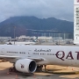 Qatar Airways - Boeing 777-367ER - 03.04.2024 - A7-BOB - Hongkong -  Doha - QR817  - 33A - 9:02 Std.
