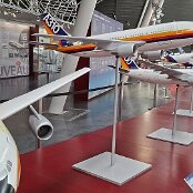 19.05.2026 - Musée Aeroscopia - eine Reihe aller Airbus Flugzeuge