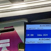 VolkerFly - 12.03.2024 - Qatar Airways - Boeing 787-8 Dreamliner -  Düsseldorf - Doha - A7-BCZ "25 Years of Excellence" Sticker - QR086 - 2K/Business Class - 5:33 Std.