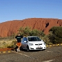 Sonnenuntergang am Uluru - Ayers Rock.<br />Zuerst die Bilder vom 9.3.2009<br />Wir fangen um 17:52 an