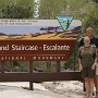 Das im Süden Utahs liegende Grand Staircase- Escalante National Monument ist eines der jüngsten, unter Schutz gestellten Gebiete der Vereinigten Staaten. Es wurde im September 1996 durch Präsident Bill Clinton ausgerufen und wird –das ist eine Besonderheit – durch das Bureau of Land Management (BLM) verwaltet. <br /><br />Das Schild steht am Burr Trail in der Nähe von Boulder.<br />24.5.2007