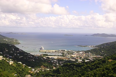 Blick auf Road Town - Tortola