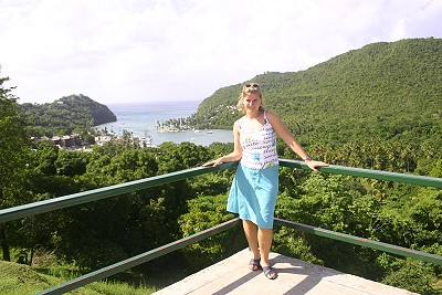 Marigot Bay - im Hintergrund