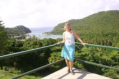 Marigot Bay - im Hintergrund Marigot Bay - im Hintergrund