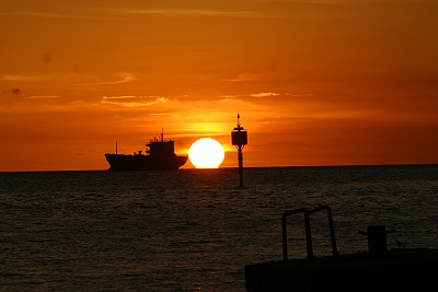 Sonnenuntergang in Willemstad - Curacao Sonnenuntergang in Willemstad - Curacao