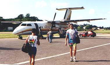 Ankunft am Vigie Airport, St. Lucia