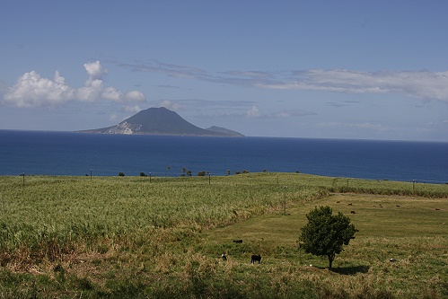 Blick auf St. Eustatius