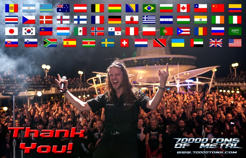 70000 Tons of Metal 2013 - Andy nach seiner Dankesrede