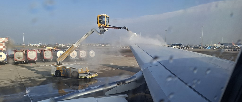 De-icing Amsterdam Airport