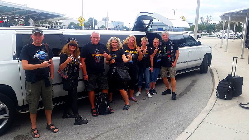70000 Tons of Metal 2019 - Cadillac Escalade Limo fr die Fahrt zum Hafen