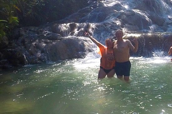 Dunn's River Falls - der Spa hat sich wirklich gelohnt, am Ende war ich kltschnass.