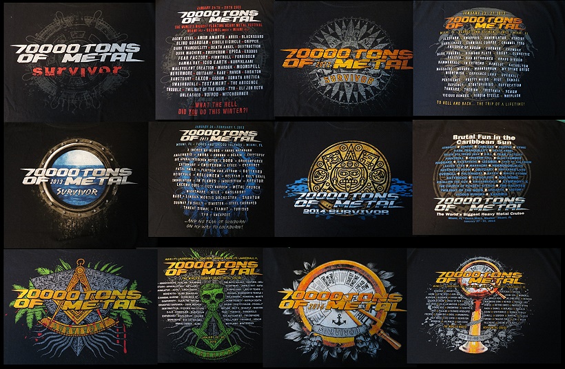 70000 Tons of Metal Survivor 2011 - 2016