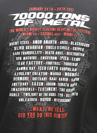 70.000 Tons of Metal - official T-Shirt 70.000 Tons of Metal - official T-Shirt