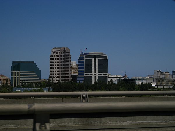 Blick auf Downtown Sacramento