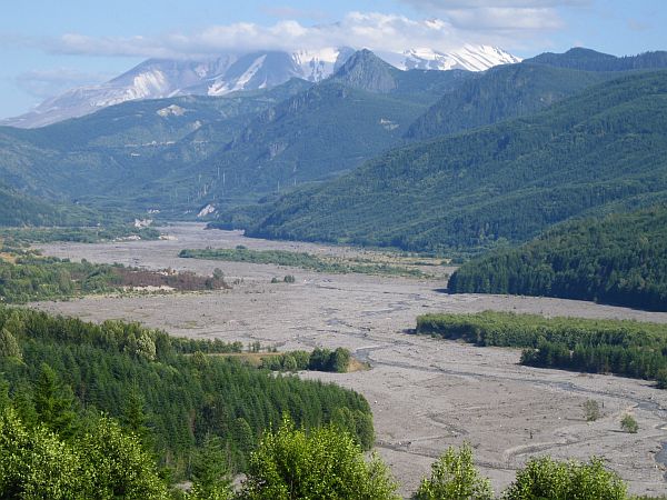 Ein Blick zurck zum Berg