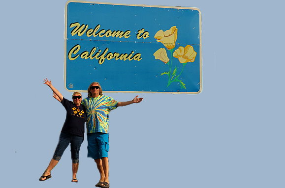 Welcome to California - mein T-Shirt ist mittlerweile brigens 20 Jahre alt - und sieht immer noch aus wie neu....