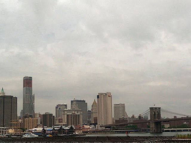 Blick von Brooklyn Heights auf Manhattan