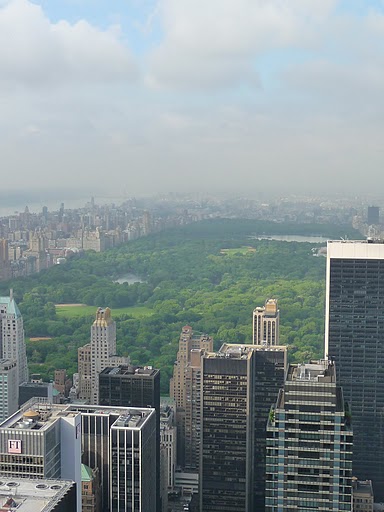 Blick vom Rockefeller Center auf den Central Park